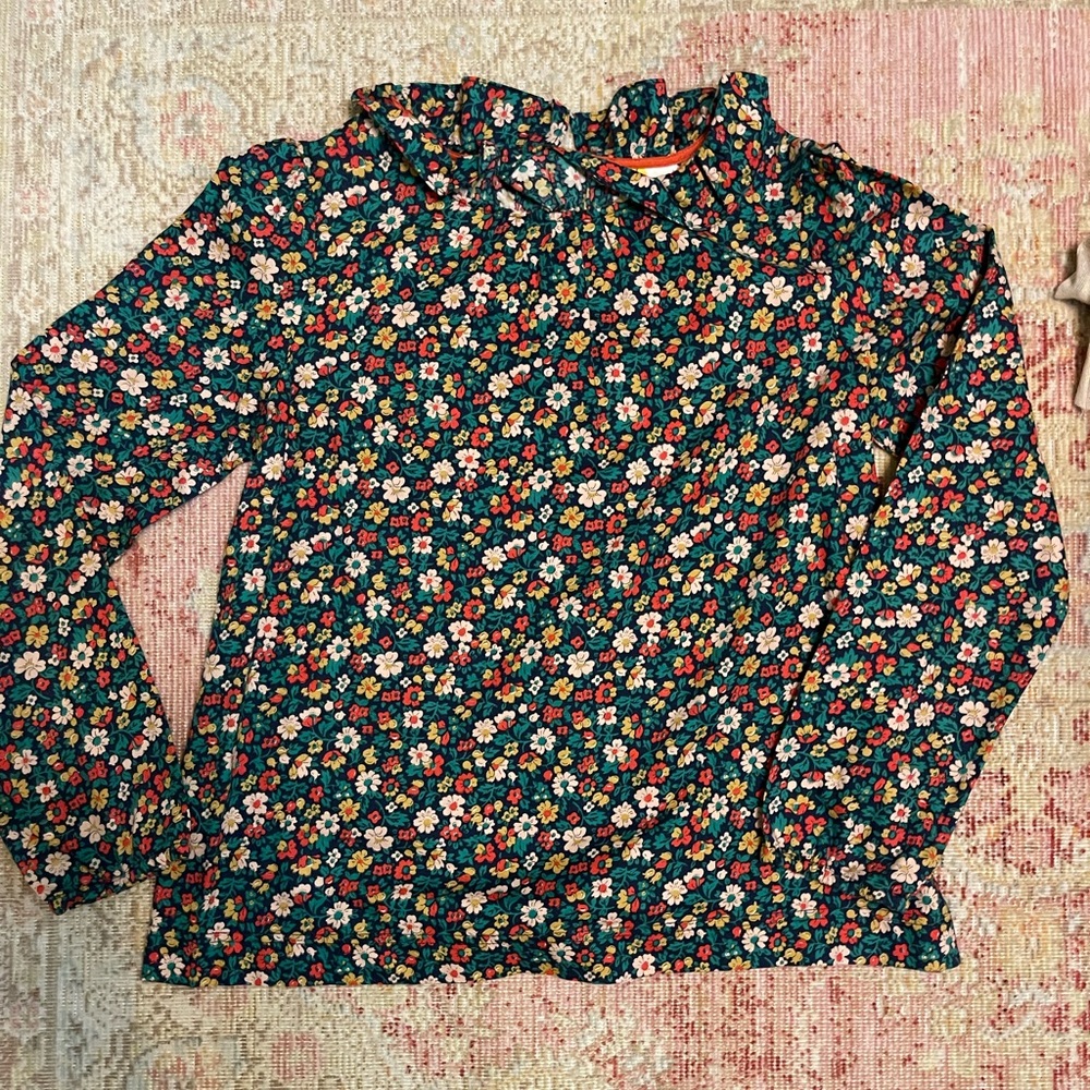 Ruffle collar Boden shirt, 15-16Y